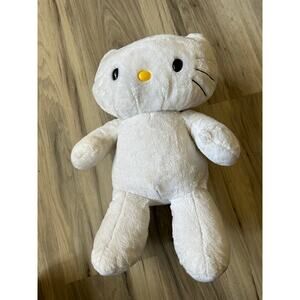 Build A Bear Hello Kitty Sanrio Plush White Stuffed Yellow Nose No Bow 18”
